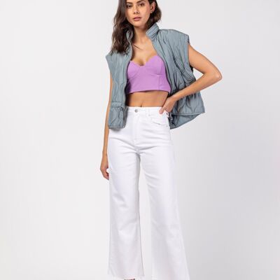 Jeans svasati cropped bianchi - Baka
