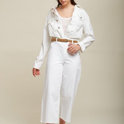 Blouson blanc en jean - Dona