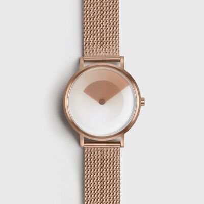 Reloj degradado en oro rosa