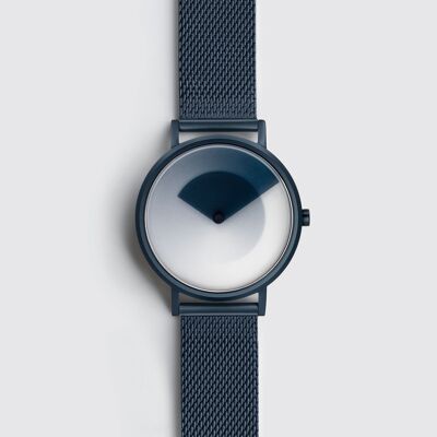 Reloj degradado azul marino