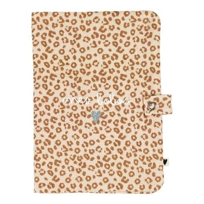 Leopard gauze health record cover