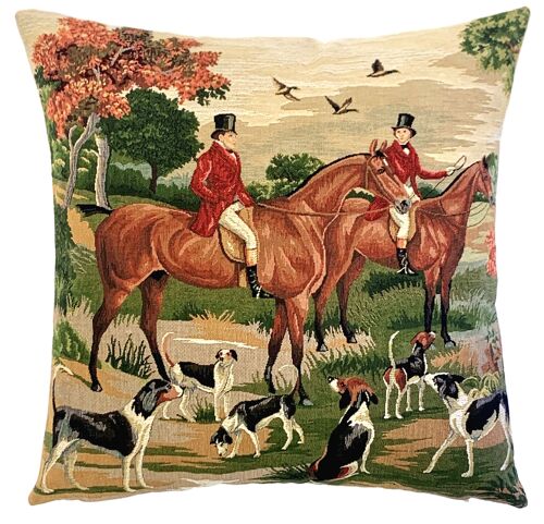 Foxhunt Decor - Foxhunt Pillow Cover - Hunting Decor - English Style Gift