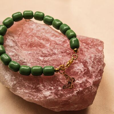 Bracelet Papillon vert