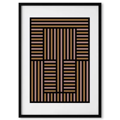 Lines 2 - Geometric, Abstract Wall Art / Giclée Art print - Size A3 & A2