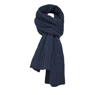 Cable Scarf Navy