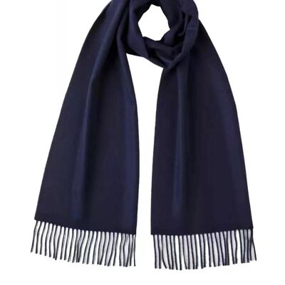 Sciarpa Intrecciata In Cashmere Navy