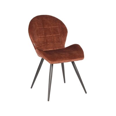 Furnlive Dining chair Sil - Rust - Velvet