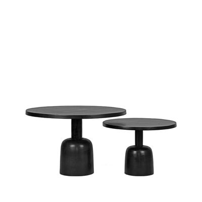 Ensemble de tables basses Furnlive Wink - Noir - Métal