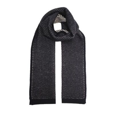 Cashmere knitted scarf diagonal voyager jeans