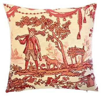 Housse de Coussin Toile de Jouy - Décor Français - Housse de Coussin Gobelin 1