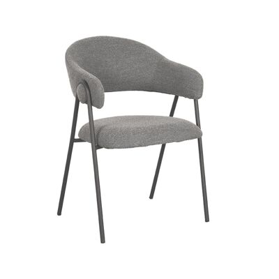 Chaise de salle à manger Furnlive Lowen - Gris - Boucle