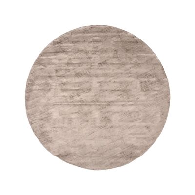 Furnlive Rugs Velvy - Taupe - Synthetic - 200 cm - Round