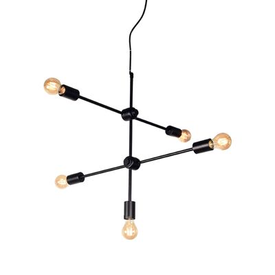 Lampada a sospensione Furnlive Stilo - Nero - Metallo