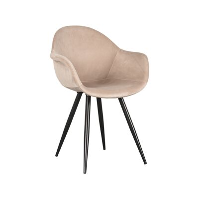 Furnlive Dining chair Forli - Sand - Velvet