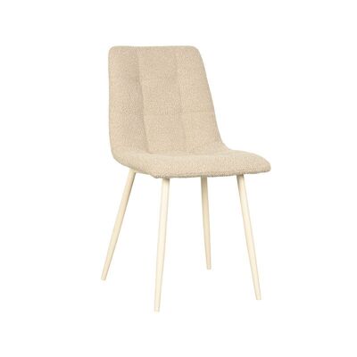 Furnlive Dining chair Nino - Sand - Boucle
