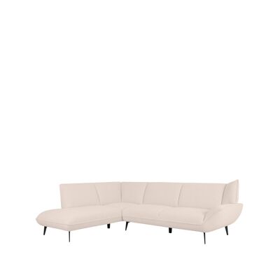Furnlive Canapé Pesaro - Naturel - Boucle - Gauche