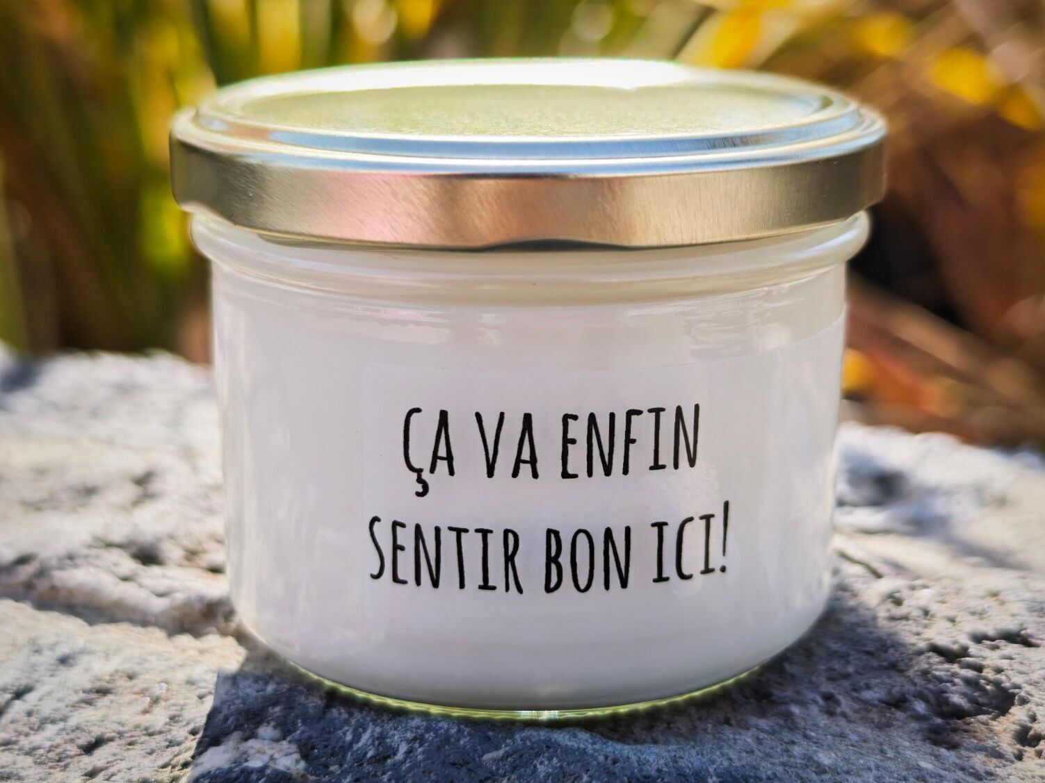 Soy wax scented candle "It's finally going to smell good in here"