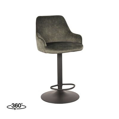 Tabouret de bar Furnlive Fender - Hunter - Velours
