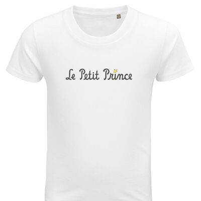 Camiseta blanca "Le Petit Prince typo"