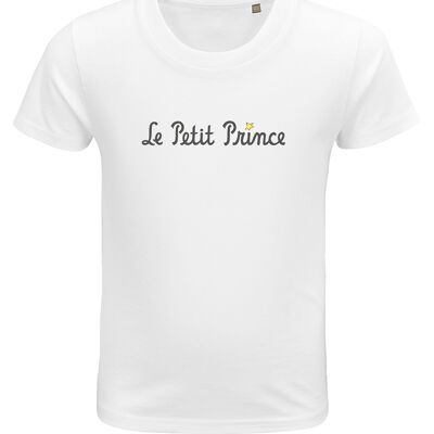 Teeshirt blanc " Le Petit Prince typo "