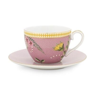 PIP Pair tea cup La Majorelle Rose 280ml