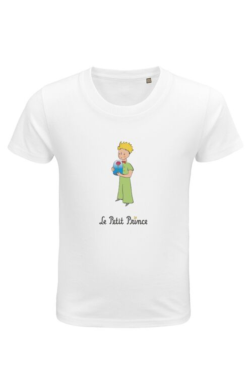 Teeshirt blanc " Le Petit Prince et la Rose "