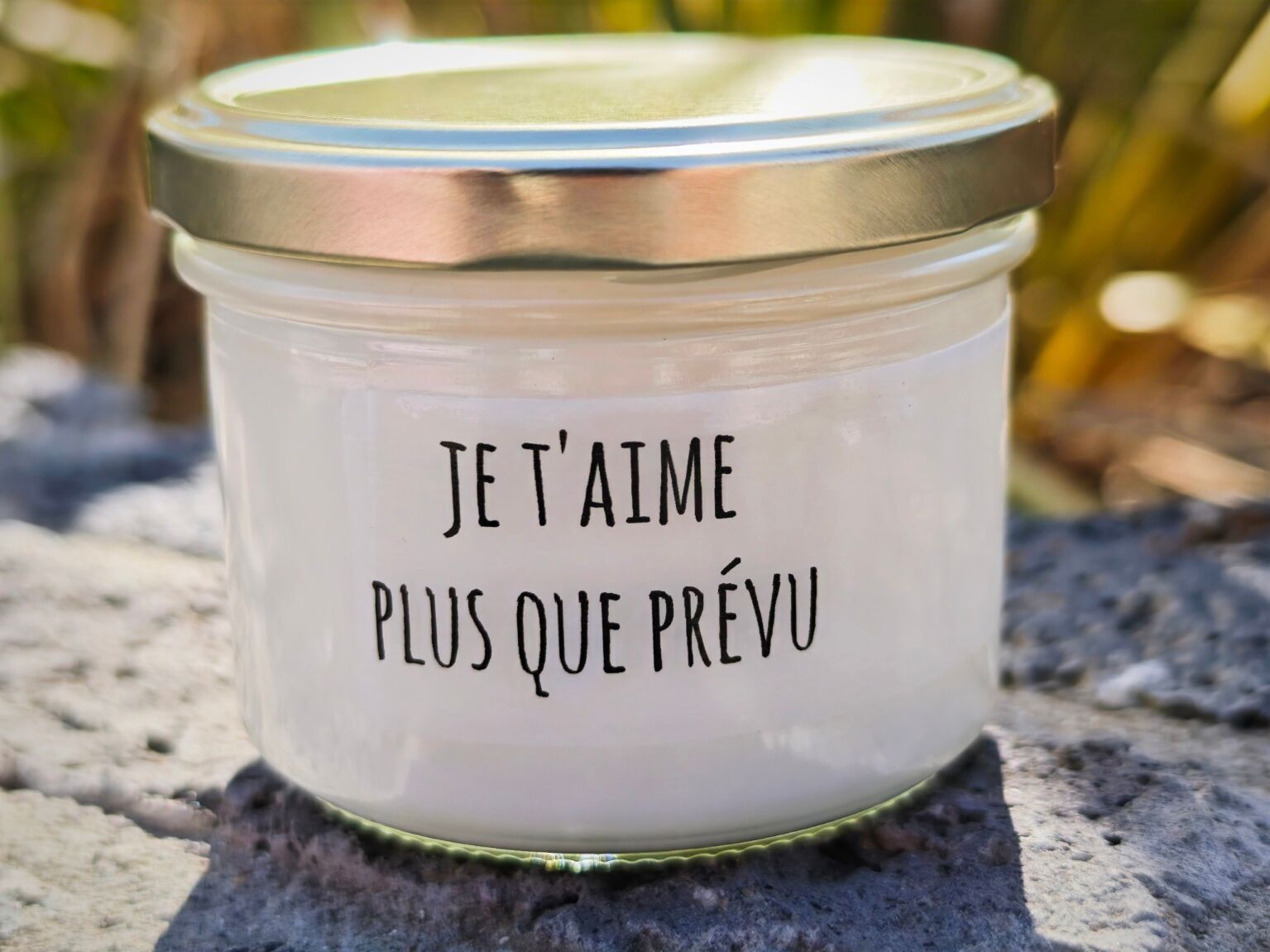 "I love you more than expected" soy wax scented candle