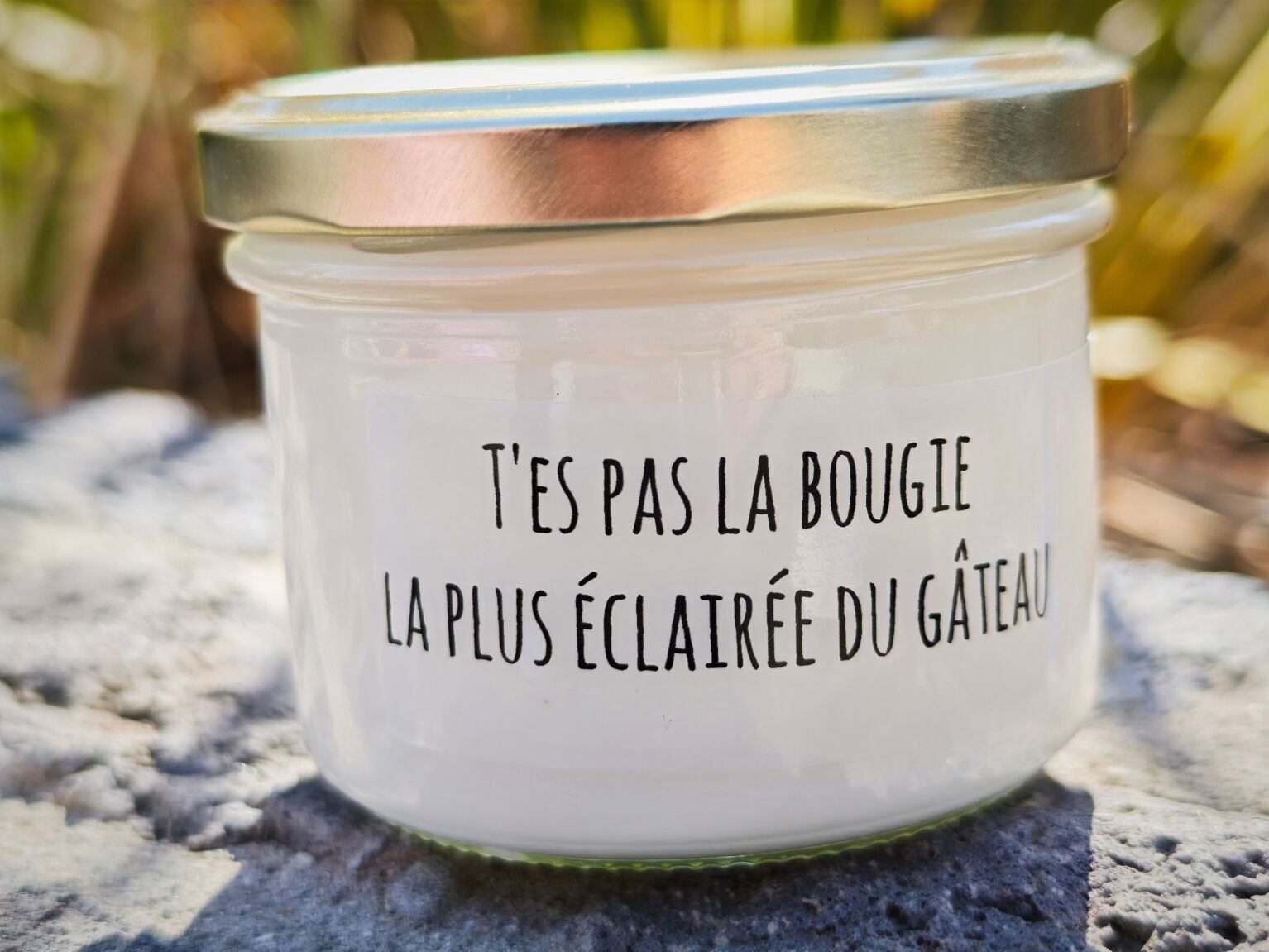 Soy wax scented candle "You're not the brightest candle...""