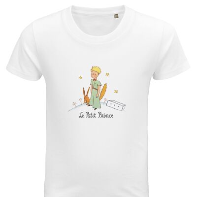 Teeshirt blanc " Le Renard et le Petit Prince "