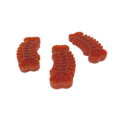 Hueso dental de fresa y remolacha: masticables vegetales naturales para perros