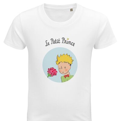 T-shirt bianca "Le Petit Prince Rose"