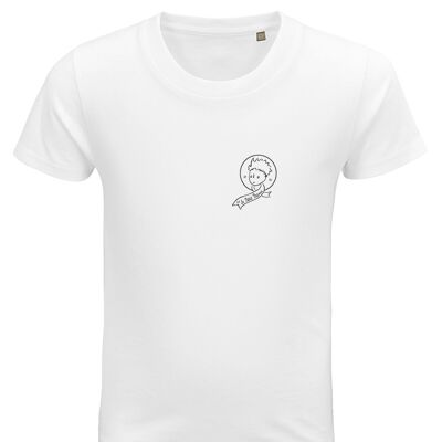 Teeshirt blanc " Le Petit Prince monochrome coeur "