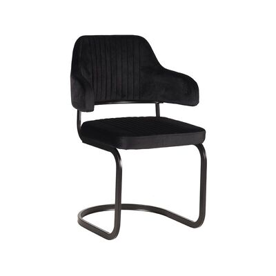 Furnlive Dining chair Otta - Black - Velvet