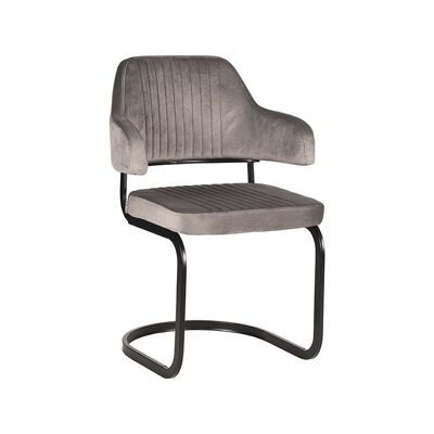 Furnlive Dining chair Otta - Grey - Velvet