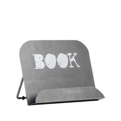 Furnlive Cookbook Stand - Antique Grey - Metal