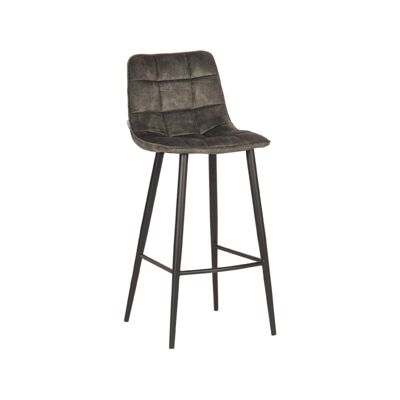 Furnlive Bar stool Jelt - Hunter - Velvet - Seat height 78