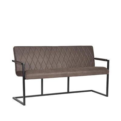 Panca da pranzo Furnlive Denmark - Antracite - Microfibra - 155 cm