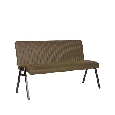 Divano da pranzo Furnlive Matz - Verde militare - Microfibra - 145 cm