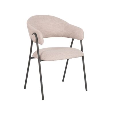 Chaise de salle à manger Furnlive Lowen - Naturel - Boucle