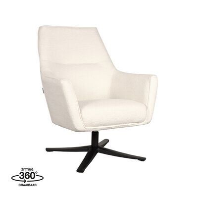 Fauteuil Furnlive Tod - Ivoire - Boucle