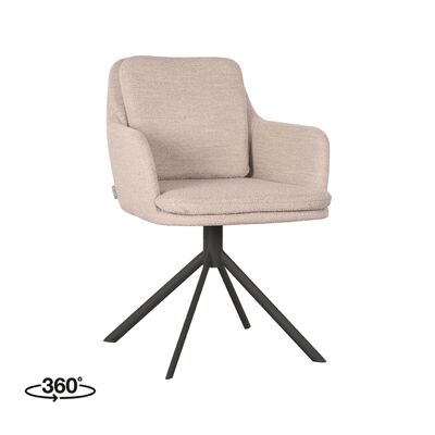 Furnlive Dining chair Joy - Natural - Boucle