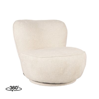 Furnlive Armchair Bunny - Beige - Boucle