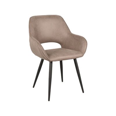 Furnlive Dining Chair Fer - Taupe - Micro Suede