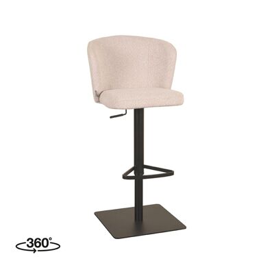 Tabouret de bar Furnlive Wave - Naturel - Boucle