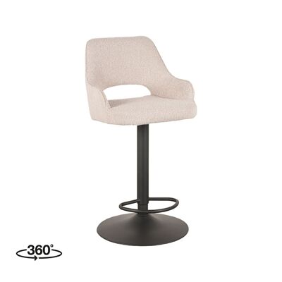 Tabouret de bar Furnlive Fer - Naturel - Boucle