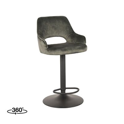 Furnlive Bar stool Fer - Hunter - Velvet