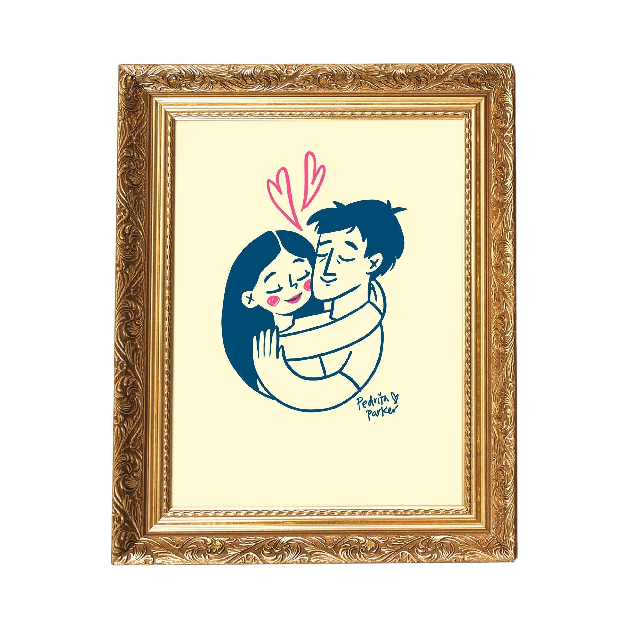 Manifesto di "Tu ed io".Sfondo giallo