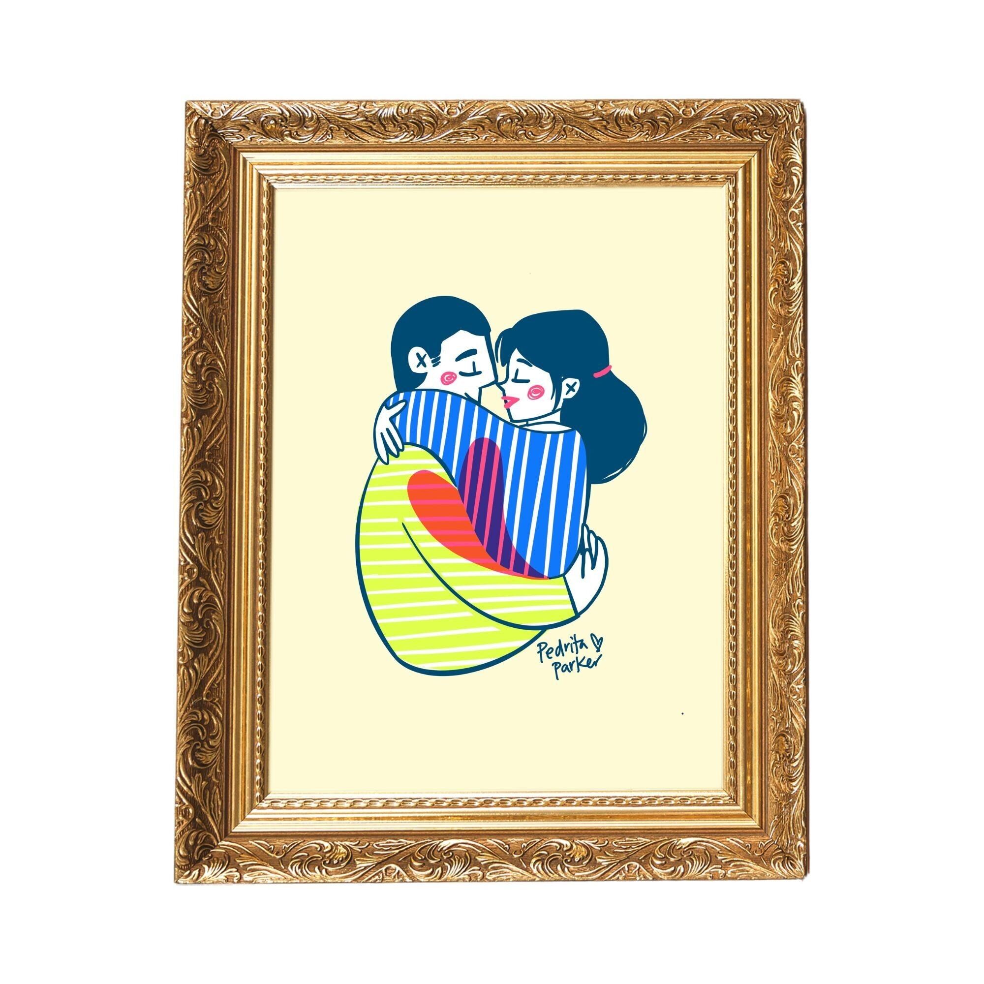 Foglio a forma di cuore.Sfondo giallo