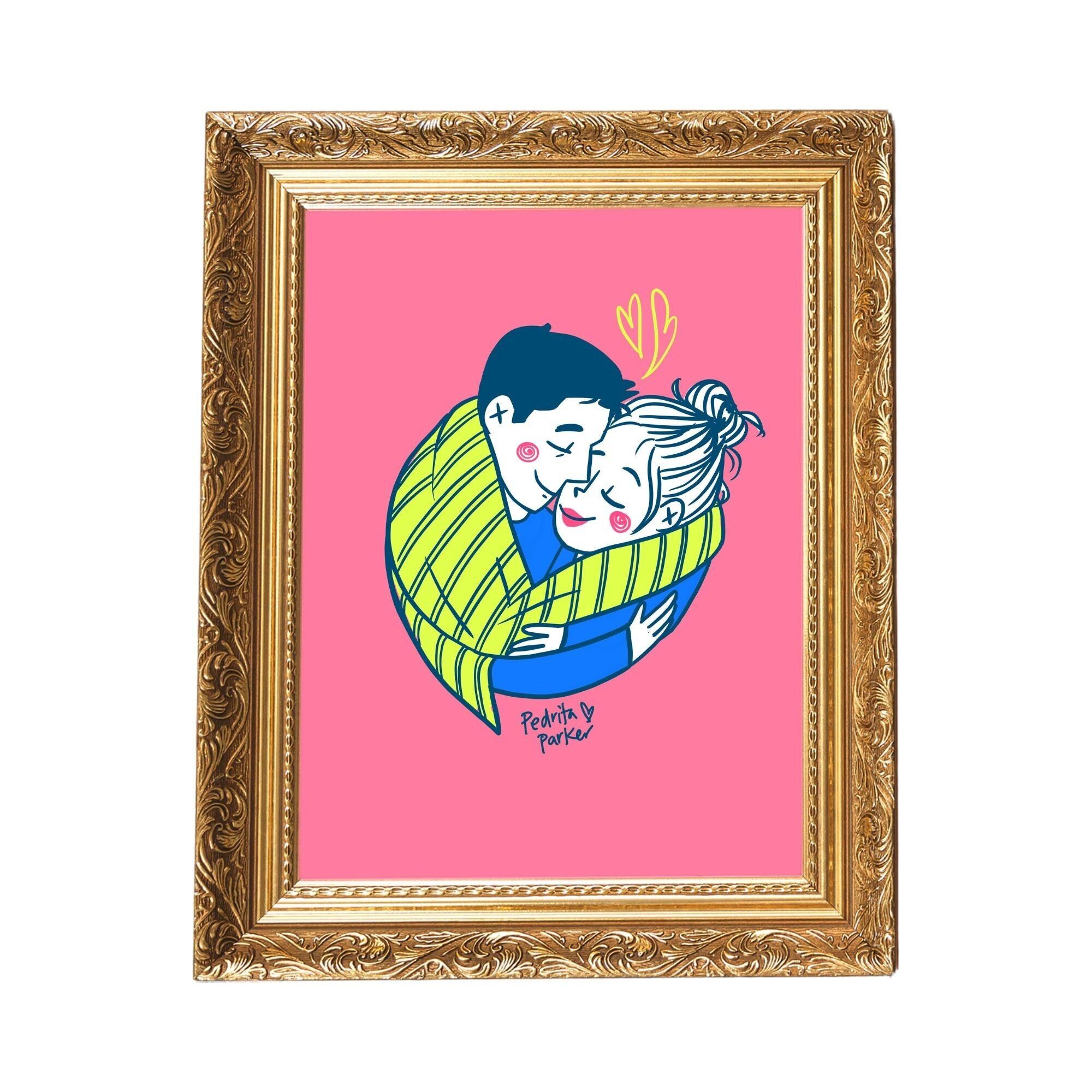 Foglio di Calorcito.Sfondo rosa