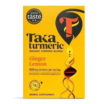Zenzero e limone biologico - 15 bustine di tè